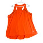 Under Armour  Racerback Tank Top Womens 2X Orange Heatgear Loose Fit Athletic Photo 1