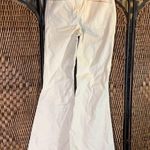 American Eagle AEO Cream Flare Stretchy Corduroy Pants Size 0 Photo 2