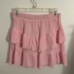 ZARA Pink Ruffle Skirt Photo 1