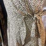 Maggie Short Sleeve V Neck Flowy Animal Print Wrap Maxi Women’s Small NWT Photo 2