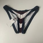 Ted Baker Rowing Striped Navy/Burgandy/White Swim Bikini Bottom Photo 1