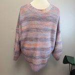 Torrid Spacedye Pastel Rainbow Drop Shoulder Cardigan - Size 28 (5) Photo 3