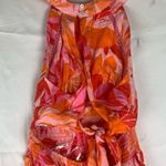 Anthropologie Abel the Label women's XS sundress orange pink floral maxi backles Photo 13