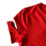 Rebecca Minkoff Red Split Sleeve Shirt Size Small Photo 3
