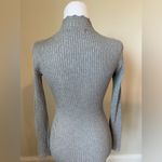 Almost Famous  Long Sleeve Knit Grey Fitted Body con Dress Size Medium Photo 2