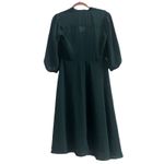 Nanette Lepore  Festive Green Chiffon Dress Holiday Party Pleated Front Photo 3