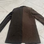 ZARA  Brown Mixed Check Oversized Blazer Size XS Photo 4