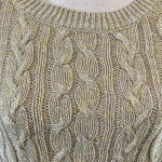 Doncaster ⭐️  yellow and beige linen and cotton knit sweater in size small Photo 1