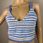 Hollister Blue and White Striped Knit Top‎ Photo 0