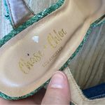 Chase and Chloe  Green Tweed Plaid Platform Chunky Heels Womens 8.5 Preppy 90s Photo 5