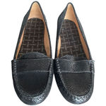 Vionic  Chill Larrun Loafers Black Leather Snake Print Pull On US 7 Photo 0