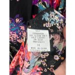 Andrée Andree by Unit Dark Romantic Floral Peasant Blouse Size1X Plus Long Sleeve Flowy Photo 4