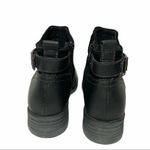 Planet Georgia Black Leather Ankle Buckle Booties Size 6.5 Photo 4