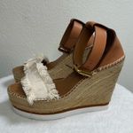 See By Chloe  Glyn Fringe Wedge Sandals in Cream Platform Photo 1