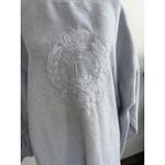 Vintage Limited Sport USA Embroidered Crown Fleece Sweatshirt Oversized Medium Gray Photo 1