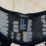 Forever 21  Black/White Longsleeve Midi Dress Sz M Photo 1