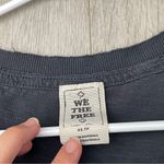 Free People  Tshirt v neck oversized flowy womens Gray (xsmall) casual boho Photo 1