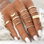 12Pc Midi Knuckle Finger Gold Stack Rings Photo 0