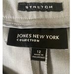 Jones New York Women Pants 12 Gray Straight Leg Stretch Work Office Neutral Photo 1