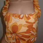ZARA  Women’s Orange/Yellow Crop Top Photo 0