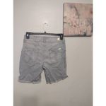 Seven7  Striped Sunset Bermuda Shorts Fray Hem 9 Inch Inseam Women's 8 Photo 2