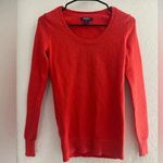 Old Navy  women’s sweater knit red pullover XS long sleeve top casual fall shirt Photo 0