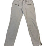 Victoria's Secret VS Mid Rise Capri Stone Gray Skinny Corduroy Pant Size 0 Y2K Photo 0