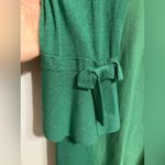 Alfani  Open Front Cardigan Bell Sleeve Green Womens small Rayon Preppy Bright‎ Photo 3