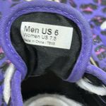 Vans  Old Skool Purple Cheetah Print Lace Up Low Top Skater Sneakers Womens 7.5 Photo 7