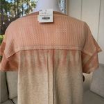 POL  Short Sleeve Top in Beige and Tan Photo 2