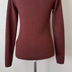 Koton Burgundy Metallic Crewneck Long Sleeves Sweater Photo 7