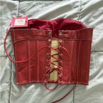 Edikted  Burgundy Corset Top Photo 2