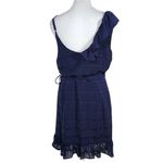 Emerald Sundae Navy Wrap Dress NWT Size Large Navy Chiffon Wedding Guest Dress Photo 1
