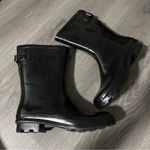 A New Day A New Day Women's Boots Vicki Mid Calf Rubber Black Rain Boots Size 10 Photo 1