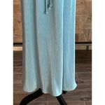 Vintage 60's Maxi 2 Piece Dress Sz 8 Blue Accordion Pleated Retro Glam Photo 3