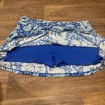 Coolibar UPF 50+ Sandbar Swim Skort Blue White Paisley Athleisure 2XL Size XXL Photo 3