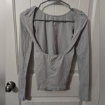 Free People NWOTS Intimately Clean Lines Low Back Shirt Baby Blue Med/Lrg Photo 1