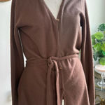 Carol Rose Women's Brown Belted Cardigan Sweater Size M Long Sleeve Casual Photo 0