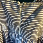 Lulus NWOT Lulu Blue/White Striped Midi Dress, Sz L Photo 3