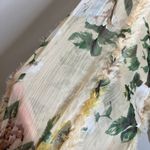 Anthropologie OPT  Coquette Top Sheer See Through S Floral Ruffle Babydoll Boho Photo 5