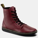 Dr. Martens  Cherry Red Ankle Booties Photo 0