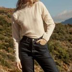 πDOENπ Diana Jean ~ High Waisted Button Fly Jeans Rinse Wash Dark Blue 30 NWT Photo 1