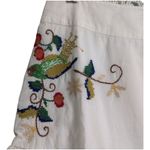 Farm Rio NWT  Pitanga Embroidered Mini Skirt White Floral Boho Cotton Medium Photo 1