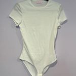 Pink Lily  white ribbed tshirt bodysuit Photo 0