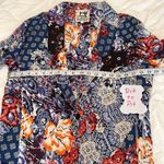 Jaase  Rosella floral collage jacket notched collar side slits 1 button EUC Photo 4