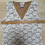 Vintage Y2K Babydoll K. Kirkwood Lace V Neck Tank Cami SZ M Softgirl Work Lined Size M Photo 3