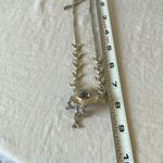 Silver Tone & Green/Blue Floral Necklace Photo 12