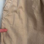 Anthropologie Khaki Pleated Poplin Trousers – Tapered Folded Hem (Sz 8) Photo 6