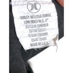 Hurley VTG Micro Shorts Black Chinos Low Rider Women 5 Skater Surf Y2K Made USA Photo 4