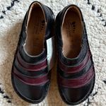 Spring Step  Firefly burgundy black leather slip-on comfy shoes women's 38 [READ] Photo 0